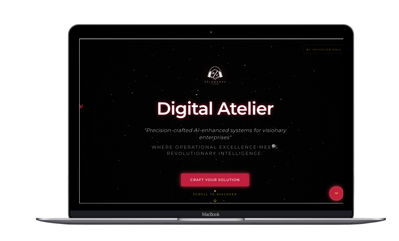 Screenshot of the Splendore Tech website for advanced technology solutions.